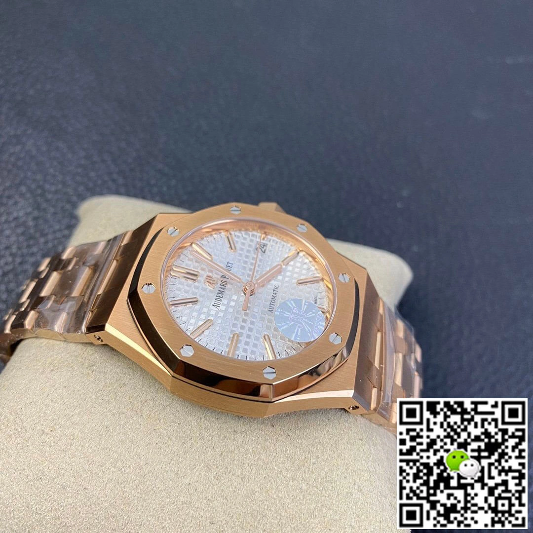 Audemars Piguet Royal Oak 15450OR.OO.1256OR.01 JF Factory 1:1 Best Edition Replica Watch White Dial